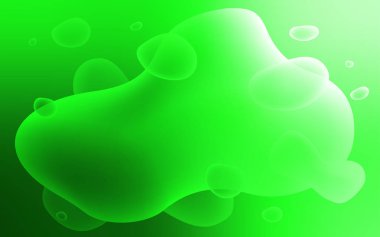 Bükülmüş kurdeleli Açık Yeşil vektör şablonu.