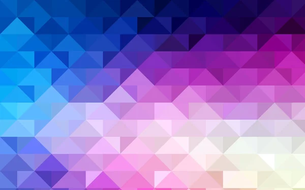 Luz rosa, azul vector triángulo patrón de mosaico . — Vector de stock