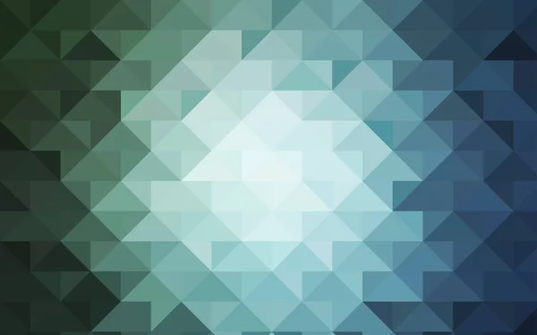 浅蓝色，绿色矢量模糊三角形模板. — 图库矢量图片