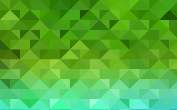 Light Green vector polygon abstract background. — Stock Vector