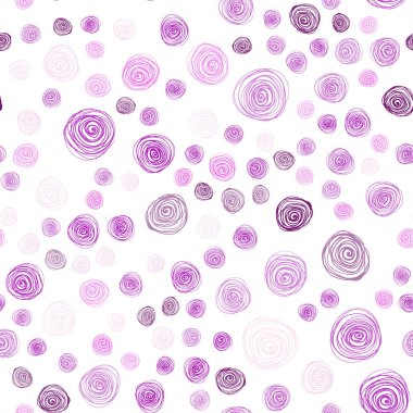 Mor ışık, vektör sorunsuz doodle parlak desen pembe.