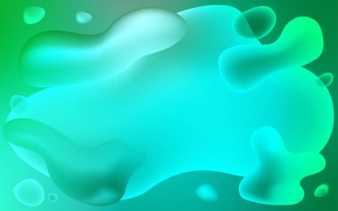 Bükülmüş çizgileri olan Açık Yeşil vektör şablonu.