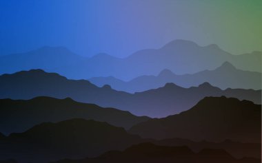 Açık Mavi, sıvı şekilli yeşil vektör arkaplanı.