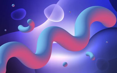 Eğri daireli hafif Mor vektör arkaplanı.