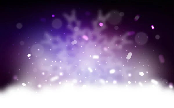 Texture vectorielle avec flocons de neige colorés . — Image vectorielle