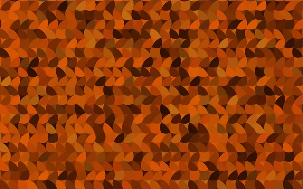 Темно-оранжевый векторный узор геометрических фигур кругов . — стоковый вектор