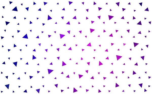 Светло-розовый, синий векторный рисунок с цветными треугольниками на белом фоне . — стоковый вектор