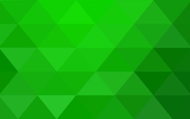 Açık yeşil vektör üçgen mozaik renkli saydamlar origami tarzı ile.