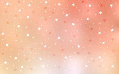 Güzel yıldızlı açık turuncu vektör dokusu.