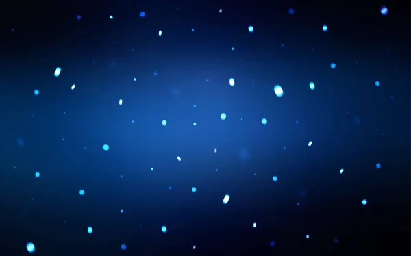 Темно-синий векторный фон с хмельными снежинками. — стоковый вектор