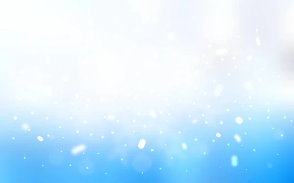 Vektor-Layout mit hellen Schneeflocken. — Stockvektor