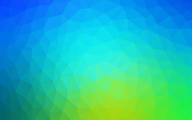 Açık mavi, vektör soyut poligonal model yeşil.