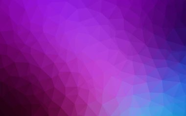 Açık Pembe, Mavi vektör çokgen arkaplan.