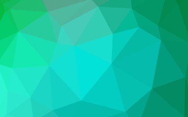 Işık yeşil vektör soyut poligonal şablonu.