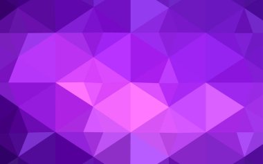 Işık mor, pembe vektör üçgen mozaik doku.