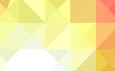 Açık Kırmızı, Sarı vektör düşük poli düzeni.