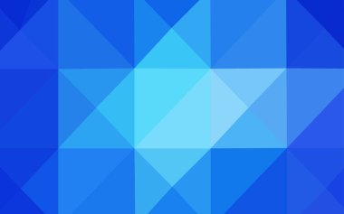 Açık BLUE vektör çokgen yerleşimi.