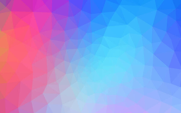 Light Multicolor vector gradient triangles texture.