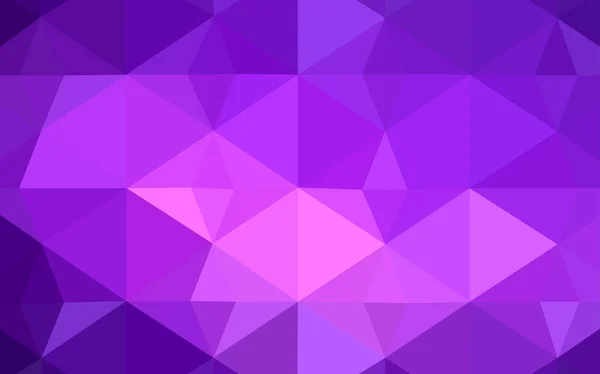 Violet clair, Texture mosaïque triangle vectoriel rose . — Image vectorielle