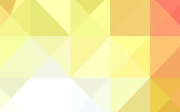 Light Red, Yellow Vector Low Poly Layout. — Stockvektor