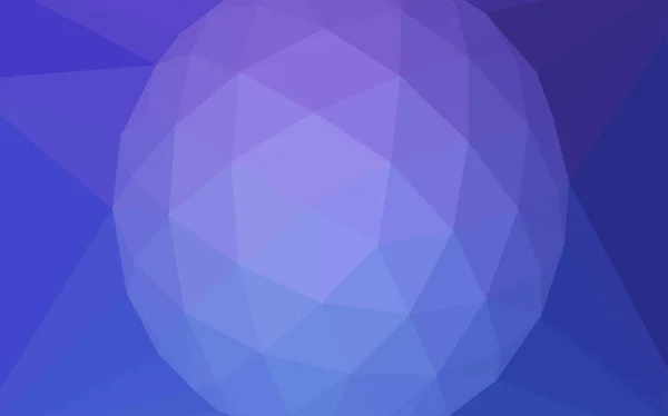 Hellrosa, blauer Vektor abstraktes polygonales Muster mit einem Edelstein in der Mitte. — Stockvektor