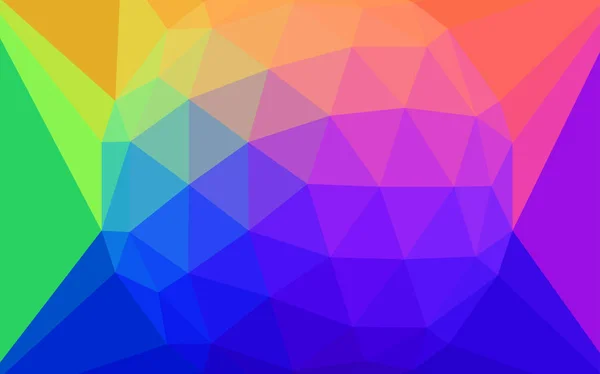 Dark Multicolor vecteur abstrait fond polygonal avec un joyau dans un centre . — Image vectorielle