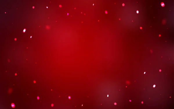 Donker rode vector patroon met kerst sneeuwvlokken. — Stockvector