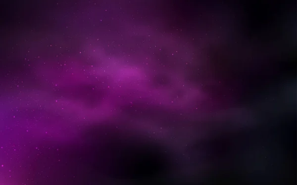 Diseño vectorial rosa oscuro con estrellas cósmicas . — Vector de stock