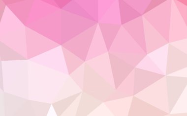 Pembe ışık, vektör poligonal model sarı.