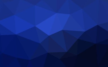 Koyu mavi vektör çokgen arkaplan.