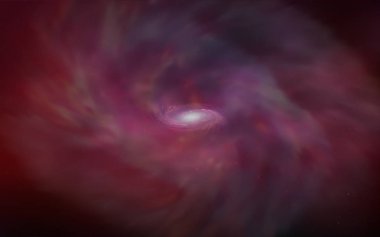 Kozmik yıldız ile koyu kırmızı vektör düzeni.