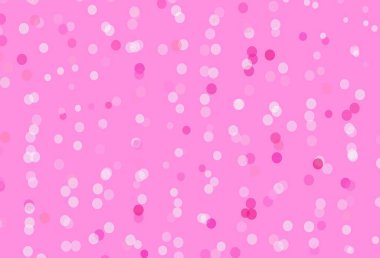 Xmas kar taneleriyle açık pembe vektör arkaplanı. Yılbaşı tarzında parlak renkli resimli kar. Yeni yıl arkaplanı şablonu.