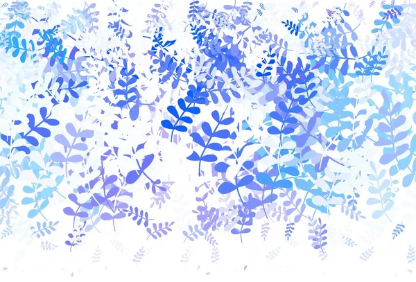 Rosa Claro Fondo Abstracto Vector Azul Con Hojas Ilustración Creativa — Vector de stock