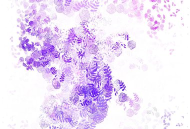 Açık Mor, Pembe vektör karalama arkaplanı yapraklarla. Yaprakları karalama tarzında renkli ve soyut çizimler. İşiniz için en iyi tasarım..