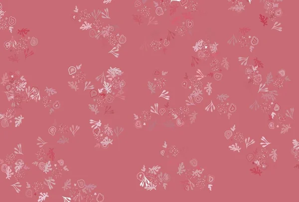 浅粉色矢量模板 形状混乱 简单的彩色插图与抽象的渐变形状 商务名片的现代设计 — 图库矢量图片
