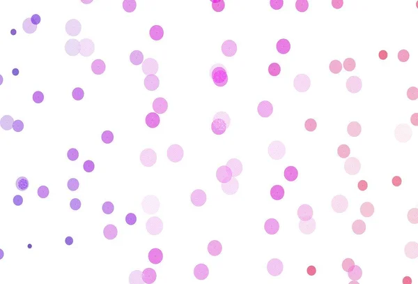 淡紫色 粉红矢量布局与明亮的雪花 五彩缤纷的圣诞风格的雪装饰设计 新年广告 小册子的模式 — 图库矢量图片