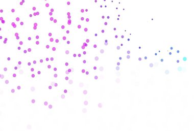 Renkli kar taneleriyle açık mor vektör dokusu. Karlı Xmas tarzında renkli dekoratif tasarım. Yeni yıl arkaplanı şablonu.