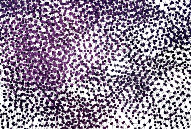 Dairesel çokgen tarzlı açık mor vektör deseni. Çemberler ve üçgenlerle soyut gradyan çizimi. Poster ve afiş için en iyi tasarım.