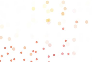 Açık Kırmızı, buz taneli sarı vektör şablonu. Yılbaşı tarzında parlak renkli resimli kar. Poster ve afiş için yeni yıl tasarımı.