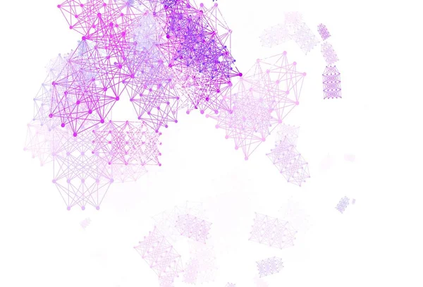 Світло Рожевий Синій Векторний Шаблон Штучною Структурою Інтелекту Блискучі Барвисті — стоковий вектор