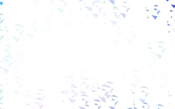 Світло Рожевий Синій Векторний Фон Полігональним Стилем Трикутники Абстрактному Тлі — стоковий вектор
