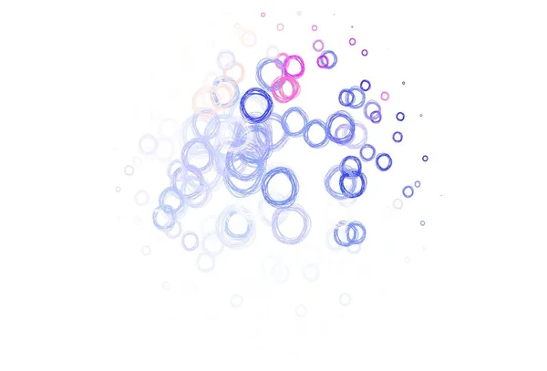 Világos Rózsaszín Kék Vektor Háttér Buborékok Modern Absztrakt Illusztráció Színes — Stock Vector