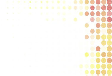 Açık Kırmızı, daireli sarı vektör şablonu. Doğa tarzında bulanık halkaları olan güzel renkli çizimler. Marka kitabınız için yeni şablon.