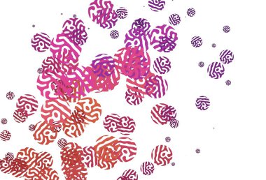 Açık pembe, rastgele şekilli sarı vektör deseni. Soyut gradyan şekilli basit renkli çizimler. Web siteniz için basit tasarım.