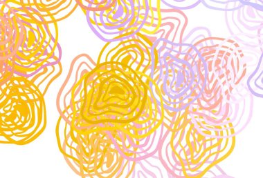 Açık Pembe, sarı çizgili vektör arkaplanı. Basit bir şekilde yepyeni renkli bir tasvir. Markan için yeni kompozisyon.