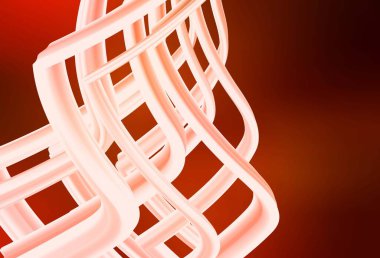 Açık kırmızı vektör soyut arkaplan. Gradyan ile modern soyut çizim. İş tasarımınız için yeni biçim.