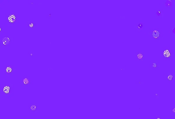 Светло Розовый Векторный Фон Пузырями Размытый Декоративный Дизайн Абстрактном Стиле — стоковый вектор
