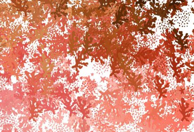 Açık kırmızı, soyut şekilli sarı vektör dokusu. Soyut gradyan şekilli basit renkli çizimler. Kartvizitiniz için modern tasarım.