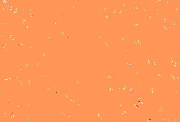 Lichtrode Gele Vector Abstracte Achtergrond Met Bladeren Kleurrijke Abstracte Illustratie — Stockvector