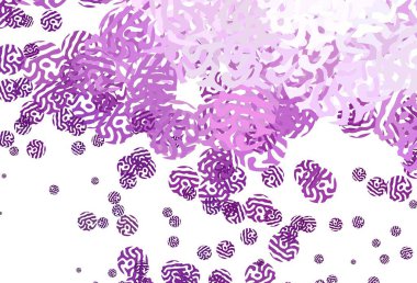 Soyut şekilli açık pembe vektör arkaplanı. Rastgele şekillerle soyut tarzda dekoratif tasarım. Duvar kağıtları için zarif tasarım.